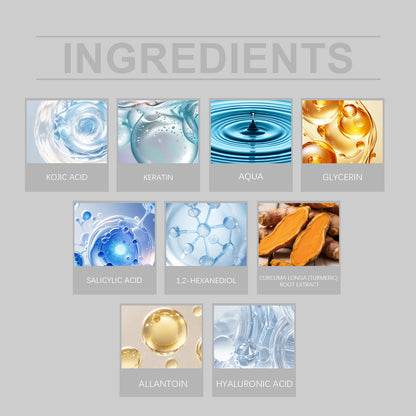 Hoygi Kojic Acid Turmeric Exfoliating Spray Gently Cleanses Facial Keratin And Is A Portable Skin Care Spray